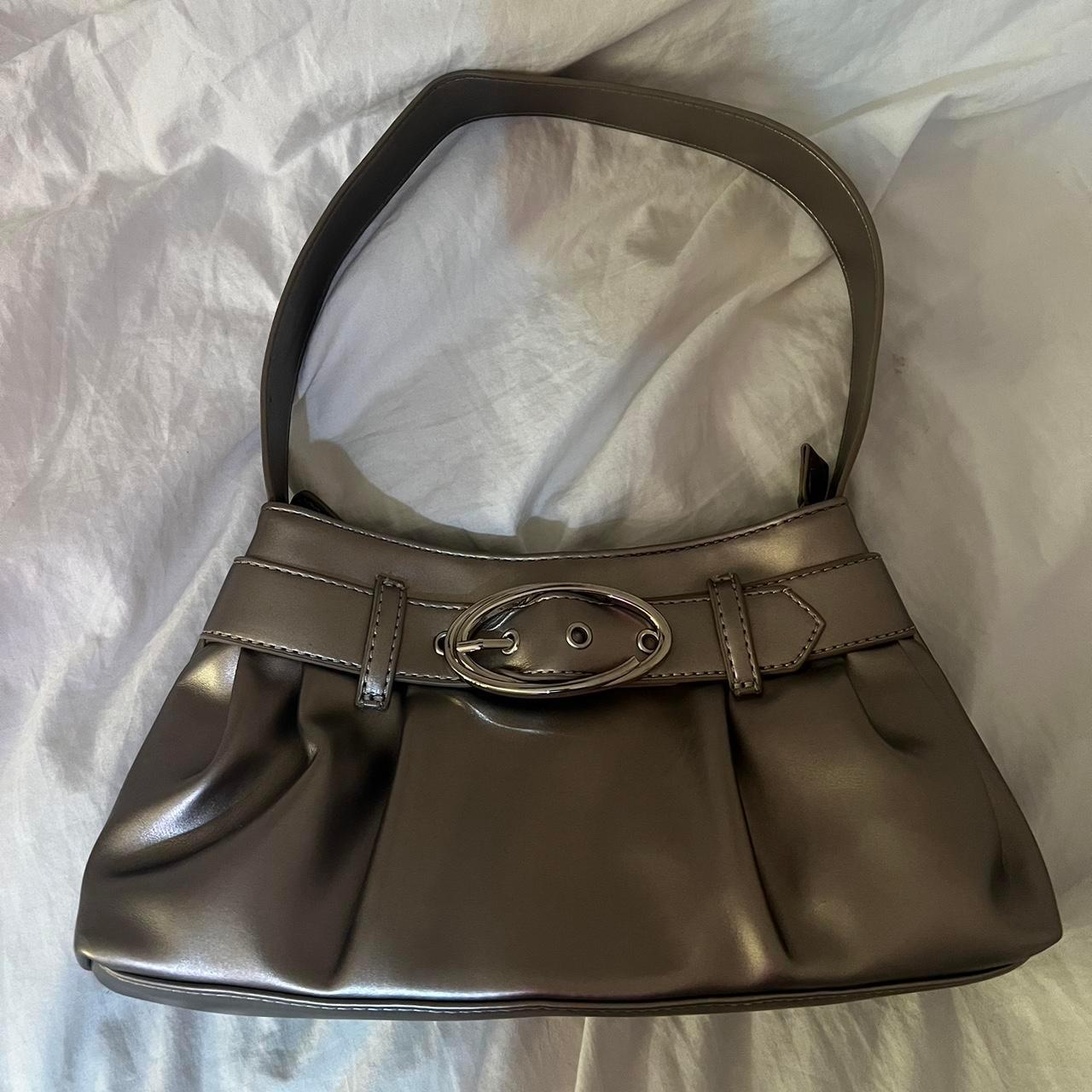 Black Leather Shoulder Bag - Img 1